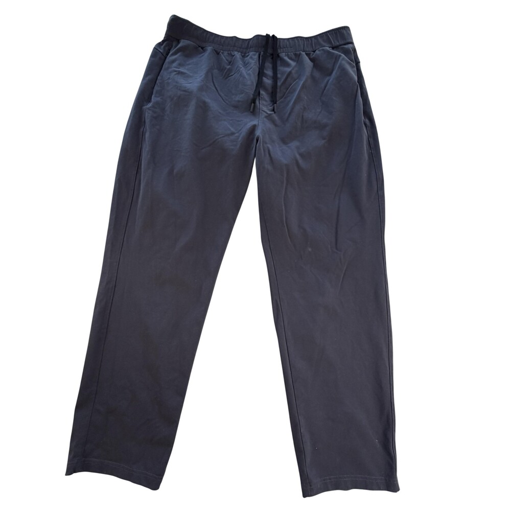 Public Rec Jogger Pants Men 42/30 Blue Nylon Stretch Elastic Waist Casual 41x29